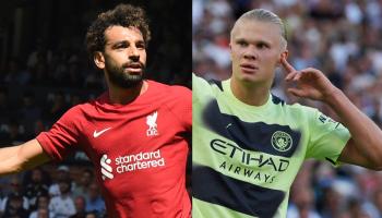 محمد صلاح وإيرلينج هالاند - ليفربول ومان سيتي