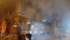 Beşiktaş'ta 2 katlı ahşap iş yerinde korkutan yangın 