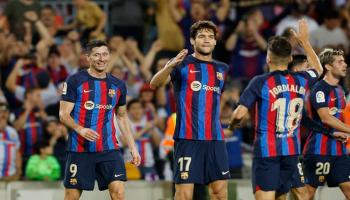 من فوز برشلونة على فياريال في الدوري الإسباني
