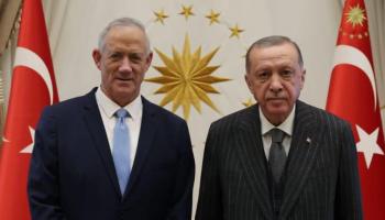 رجب طيب أردوغان وبيني جانتس