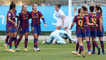 نادي برشلونة للسيدات أمام ريال مدريد