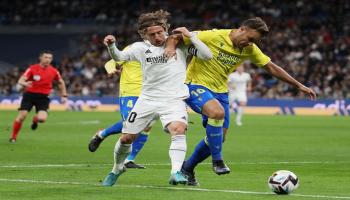 من مباراة ريال مدريد وقادش في الدوري الإسباني