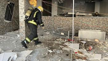 حريق مطعم في السعودية