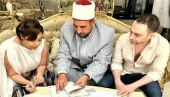عقد قران حسام حبيب وشيرين عبدالوهاب