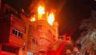 مصرع 21 شخصاً وإصابة العشرات في حريق ضخم بغزة