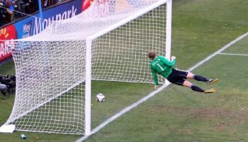 من مباراة إنجلترا وألمانيا في كأس العالم 