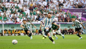 ليونيل ميسي قائد منتخب الأرجنتين