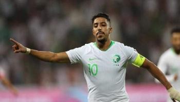 سالم الدوسري نجم المنتخب السعودي