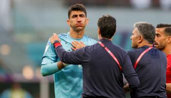 Le gardien iranien Alireza Beiranvand 