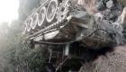 سقوط یک تانک نظامی ارتش پاکستان به دره‌ای در منطقه‌ مرزی کنر