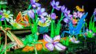 ویدئو | «حشرات غول‌پیکر» باغ پاریس را روشن می‌کنند