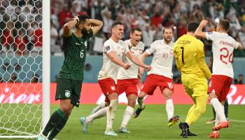المنتخب السعودي ضد بولندا