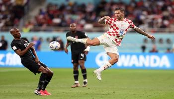 من مباراة كرواتيا وكندا في كأس العالم 2022