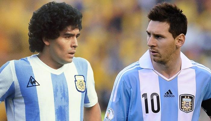 Messi et Maradona