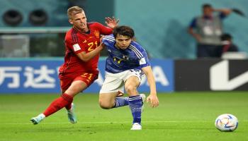 من مباراة إسبانيا واليابان في كأس العالم 2022
