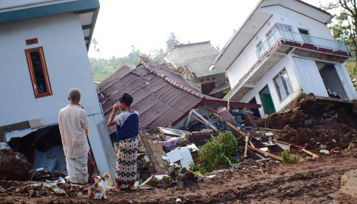 L'île de Java après le tremblement de terre