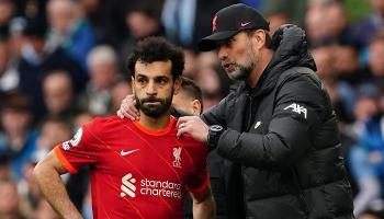 يورجن كلوب ومحمد صلاح في ليفربول