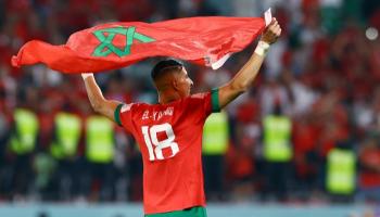 احتفالات لاعبي المغرب