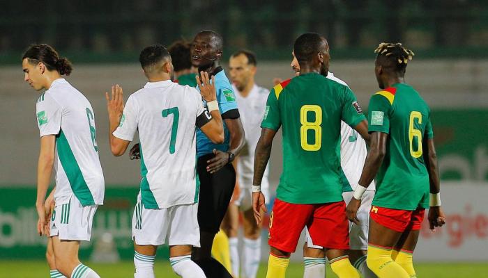 Une image du match Algérie Cameroun