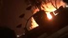 آتش‌سوزی گسترده در پادگان بسیج در اهواز (+ویدئو)