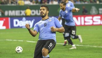 لويس سواريز مهاجم منتخب أوروجواي
