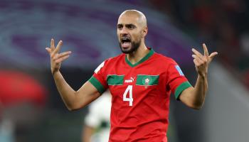 سفيان أمرابط لاعب وسط منتخب المغرب