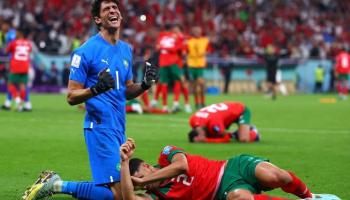 L'équipe marocaine dans une grande joie