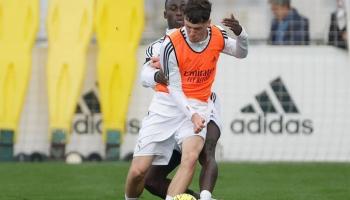 أليكس خيمينيز في تدريبات ريال مدريد