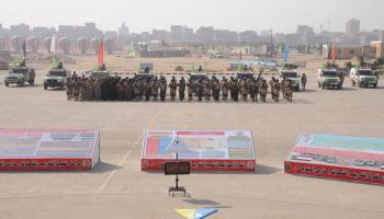 جانب من القوات المصرية والسودانية المشاركة في التدريب المشترك