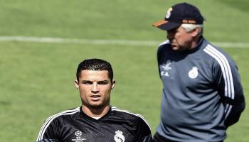 رونالدو في تدريبات ريال مدريد مؤخرا
