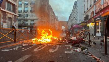 Scène après la Fusillade à Paris