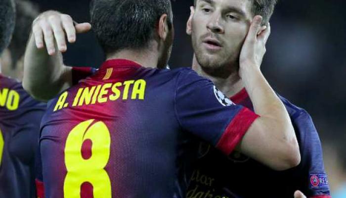 Messi et Iniesta