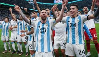 ليونيل ميسي قائد منتخب الأرجنتين