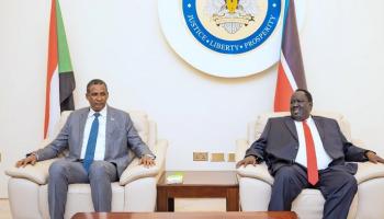 حميدتي خلال لقاء مستشار رئيس جمهورية جنوب السودان