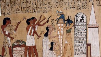 جدارية توثق أحد الاحتفالات الفرعونية
