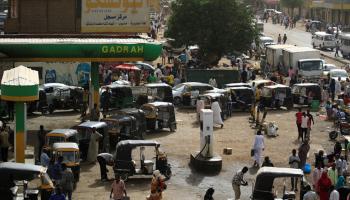 محطة وقود سودانية