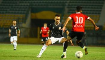 من مباراة الجيش والجونة في الدوري المصري