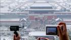 ویدئو | بارش برف پکن را سفیدپوش کرد