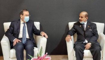 وزير البترول والثروة المعدنية المصري يلتقي رئيس شركة دراجون أويل الإماراتية
