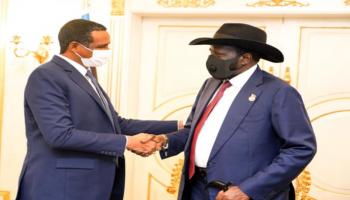 جانب من لقاء سلفاكير وحميدتي في جوبا