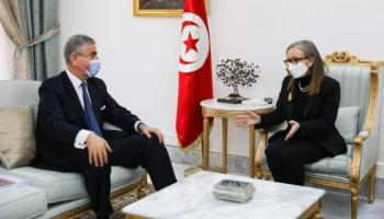 نجلاء بودن مع نائب رئيس البنك الدولي