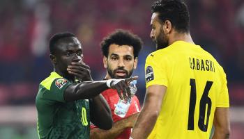 محمد صلاح ومحمد أبوجبل وساديو ماني