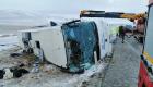 Konya'da buzlanma nedeniyle otobüs devrildi: 6 ölü, 41 yaralı