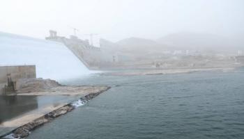 جانب من عملية تشغيل سدالنهضة