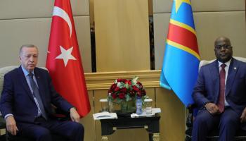 أردوغان خلال لقائه رئيس الكونغو الديمقراطية