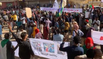 جانب من مظاهرات اليوم بالخرطوم 