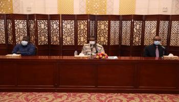 حميدتي خلال اجتماع لإيجاد حلول للوضع شرق السودان