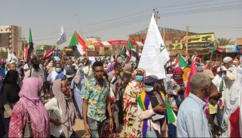جانب من مظاهرات الخرطوم