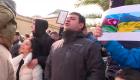Azerbaycan'da Ukrayna'yı destekleyen eylem düzenlendi