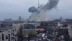 ویدئو | نیروهای روسیه تلویزیون اوکراین در کی‌یف را بمباران کردند
